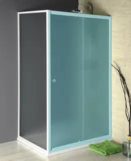 Sprchové kouty AQUALINE AMADEO boční stěna 900 sklo Brick BTP90