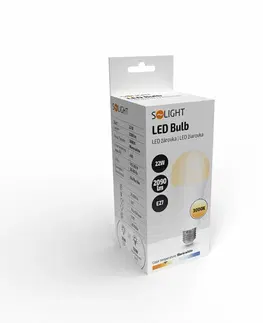 LED žárovky Solight LED žárovka, klasický tvar, 22W, E27, 3000K, 270°, 2090lm WZ535