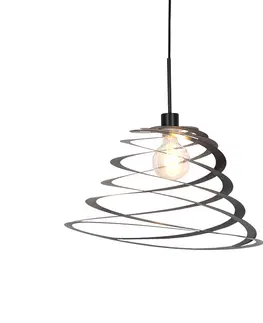 Zavesna svitidla Designová závěsná lampa se spirálovým stínidlem 50 cm - Scroll