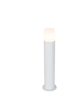 Venkovni stojaci lampy Venkovní stojací lampa bílá s opálovým stínidlem 50 cm - Odense