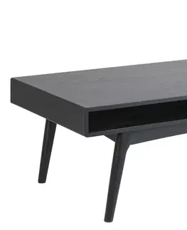 Konferenční stolky Dkton Designový konferenční stolek Abraxas černá