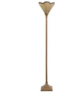 Stojací lampy Clayre&Eef Marla - stojací lampa v Tiffany stylu