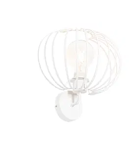 Nastenna svitidla Designové nástěnné svítidlo bílé 30 cm - Johanna