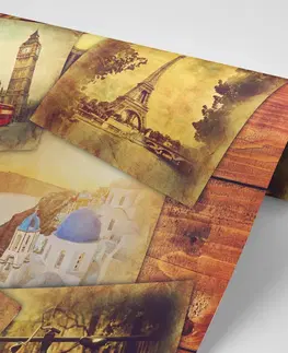 Samolepící tapety Samolepící tapeta pohlednice světových metropolí