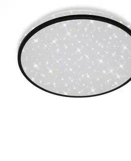 LED stropní svítidla BRILONER LED stropní svítidlo hvězdné nebe, pr. 38 cm, 24 W, černá BRI 3456-215