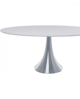 Kulaté jídelní stoly KARE Design Stůl Grande Possibilita White 180x100cm