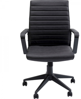 Kancelářská křesla KARE Design Černá kancelářská židle Labora Noir