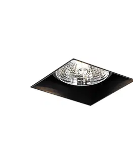 Podhledove svetlo Moderní vestavné bodové svítidlo černé GU10 AR70 bez ozdobné lišty - Oneon