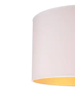 Stojací lampy Duolla Stojací lampa Roller, bílá/zlatá, výška 145 cm