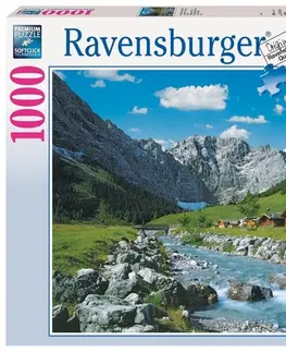 Hračky puzzle RAVENSBURGER - Rakouské hory 1000 dílků