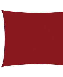 Stínící textilie Stínící plachta obdélníková 6 x 7 m oxfordská látka Dekorhome Červená