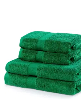 Ručníky Sada zelených ručníků DecoKing Niki, velikost 2*70x140+2*50x100