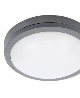 LED venkovní nástěnná svítidla Solight LED venkovní osvětlení Siena, šedé, 20W, 1500lm, 4000K, IP54, 23cm WO781-G