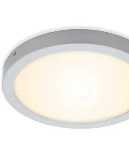 LED stropní svítidla BRILONER LED stropní svítidlo, pr. 30 cm, 21 W, matný chrom BRI 7141-014