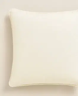 Dekorační povlaky na polštáře Elegantní povlak na polštář v krémové barvě 40 x 40 cm