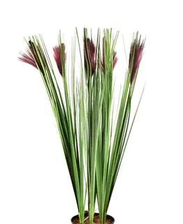 Květiny Mondex Umělá květina GRASS 64 cm fialová/zelená