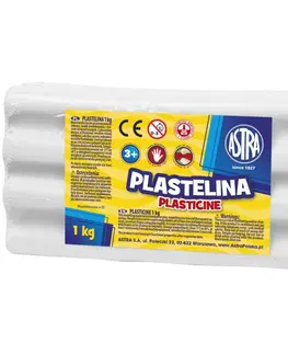 Hračky ASTRA - Plastelína 1kg Bílá, 303111001