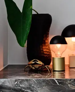Stolní lampy Calex Calex stolní lampa ve válcovém tvaru, zlatá