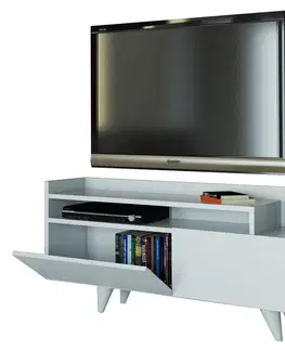 TV stolky Kalune Design TV stolek TROYA 120 cm bílý