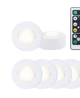 Další nábytková světla Briloner LED osvětlení skříněk Skříňka, dálkové ovládání, sada 6 kusů