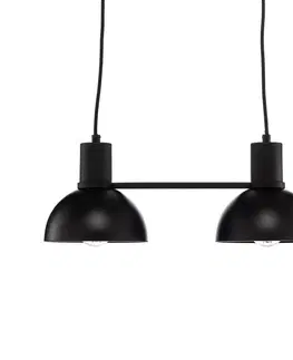 Závěsná světla Lucande Lucande Mostrid závěsné světlo, černá, dva zdroje