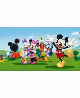 Tapety Dětská fototapeta Mickey Mouse a kamarádi, 202 x 90 cm