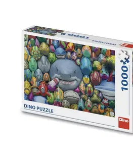 Hračky puzzle DINO - Barevné Rybičky 1000 Puzzle