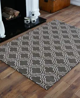 Skandinávské koberce Skandinávský koberec v šedé barvě s bílým vzorem Šířka: 80 cm | Délka: 150 cm