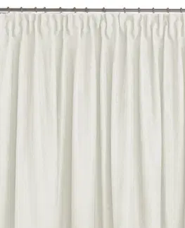 Záclony HOMEDE Závěs MILANA klasická transparentní dračí páska 5 cm krémový, velikost 220x270