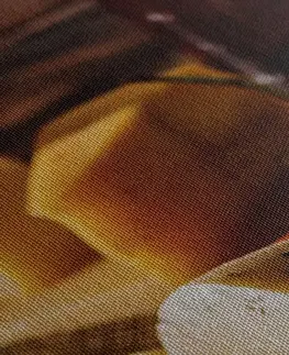 Obrazy jídla a nápoje Obraz sýrové variace na desce