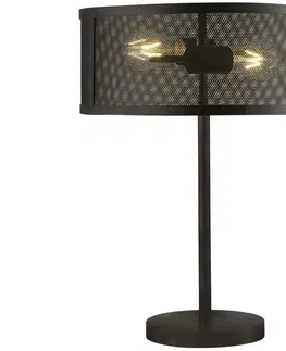 Lampy Searchlight Searchlight EU2822-2BK - Stolní lampa FISHNET 2xE27/60W/230V černá 