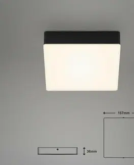 LED stropní svítidla BRILONER LED stropní svítidlo, 15,7 cm, 11 W, černá BRI 7069-015