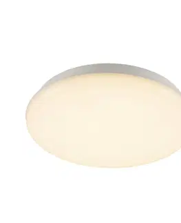 Klasická nástěnná svítidla SLV BIG WHITE SIMA vnitřní LED nástěnné a stropní přisazené svítidlo bílé 3000 K kulaté stmívatelné 1005085