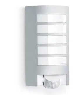 Venkovní nástěnná svítidla s čidlem pohybu STEINEL STEINEL L 12 S venkovní nástěnné, senzor, stříbrná
