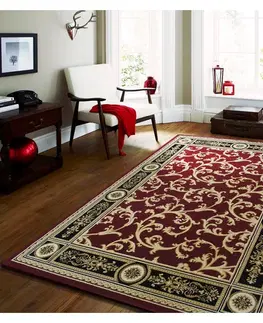 Vintage koberce Kvalitní vintage koberec v červené barvě