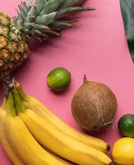 Tapety jídla a nápoje Fototapeta směs tropického ovoce