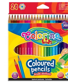 Hračky PATIO - Colorino pastelky hexagonalní 24 barev