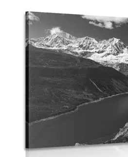 Černobílé obrazy Obraz národní park Patagonie v Argentině v černobílém provedení