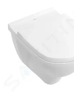 Záchody VILLEROY & BOCH O.novo Závěsné WC, DirectFlush, AntiBac, CeramicPlus, alpská bílá 5660R0T2