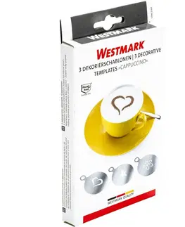 Příslušenství pro přípravu čaje a kávy Westmark Šablona dekorační Cappuccino, 3 ks