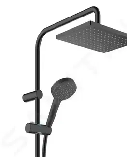 Sprchy a sprchové panely HANSGROHE Vernis Shape Sprchový set Showerpipe 230 s termostatem, EcoSmart, matná černá 26097670