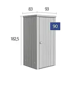 Úložné boxy Biohort Skříň na nářadí Biohort vel. 90 93 x 83 (tmavě šedá metalíza)