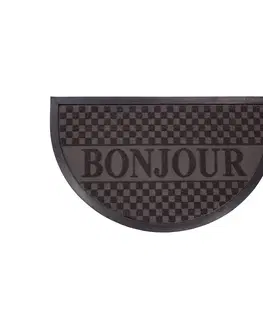 Rohožky Půlměsíčitá vstupní rohožka "bonjour"