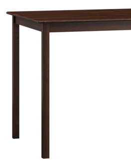 Jídelní stoly Stůl DASHEN 1, 110 x 60 cm, masiv borovice, moření ořech
