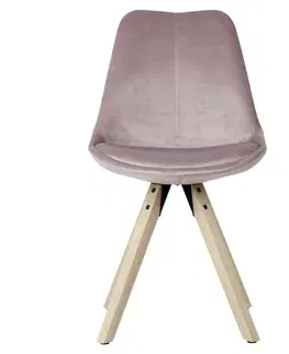 Židle do jídelny Sada Jídelních Židlí Růžová