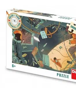Puzzle Dino Puzzle Vesmír - Najdi 10 předmětů 47x33cm 300 dílků XL v krabici 27x19x4cm