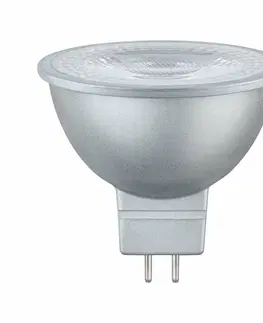 LED žárovky PAULMANN LED 6,5 W matný chrom GU5,3 2.700K teplá bílá 287.59