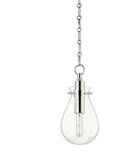 Designová závěsná svítidla HUDSON VALLEY závěsné svítidlo IVY ocel/sklo nikl/čirá E27 1x5W BKO101-PN-CE