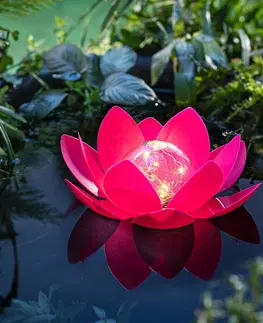 Svítidla Solární plovoucí dekorace Lotus