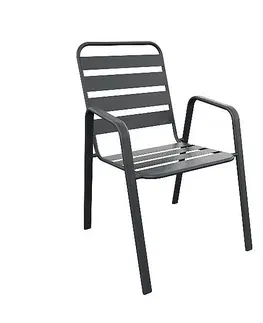 Zahradní židle a křesla DEOKORK Kovové křeslo PRAGA (různé barvy) zelená RAL 6021